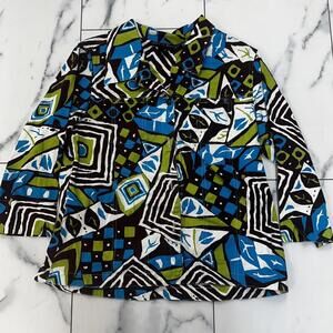 Women's Multi and Blue Blous